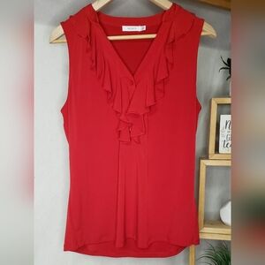 Ricki's Vibrant Red Ruffle Blouse